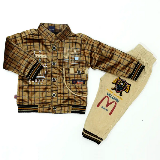 Winter Warmth Boys Luxury Velvet Set