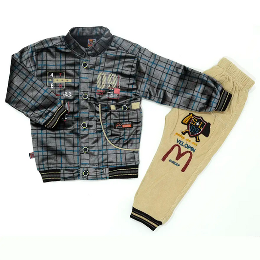 Winter Warmth Boys Luxury Velvet Set